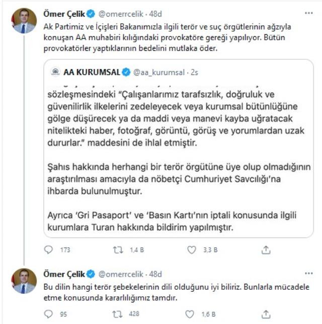 AKP Sözcüsü Çelik'ten muhabir Musab Turan'a Sert Tepki: Gereği Yapılıyor - Resim: 1