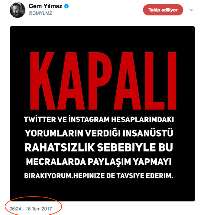 Cem Yılmaz twitter ve instagramı bıraktı bombayı Ozan Güven patlattı! - Resim: 2