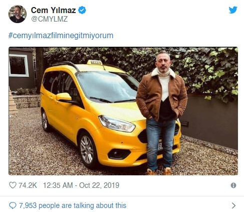 Cem Yılmaz'dan protesto paylaşımı: #CemYılmazFilmineGitmiyorum - Resim: 1