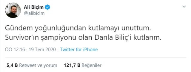 Cemal Can’ın Survivor şampiyonluğuna Yasin sahip çıktı - Resim: 1