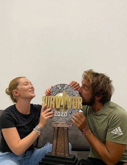 Danla Bilic ve Cemal Can Survivor 2020 kupasının tadına baktı - Resim: 1