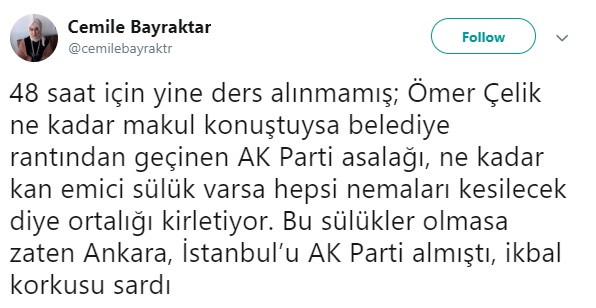 Cemile Bayraktar: Bu sülükler olmasa Ankara, İstanbul'u AK Parti almıştı - Resim: 1
