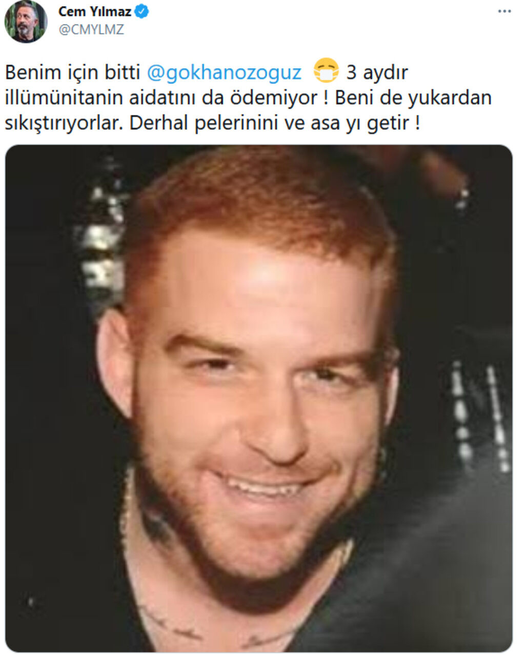 Cem Yılmaz Tiye Aldı: Benim İçin Gökhan Özoğuz Bitti, 3 Aydır İlluminatinin Aidatını Ödemiyor - Resim: 1