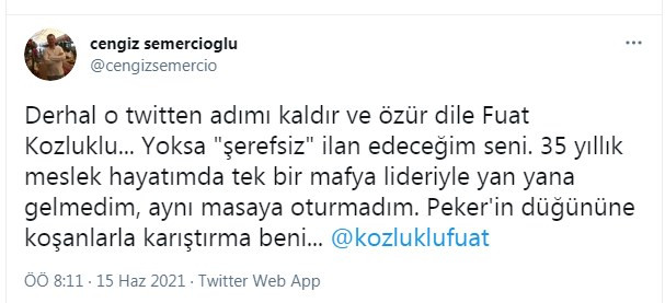 Cengiz Semercioğlu ve Fuat Kozluklu Arasında Sert Mafya Tartışması - Resim: 3