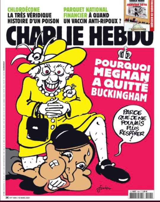 Charlie Hebdo'dan Meghan Markle Kapağı: Nefes Alamıyorum - Resim: 1