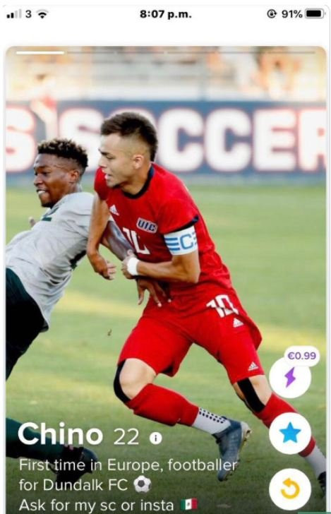 Transferi kulüpten önce Tinder duyurdu! - Resim: 1