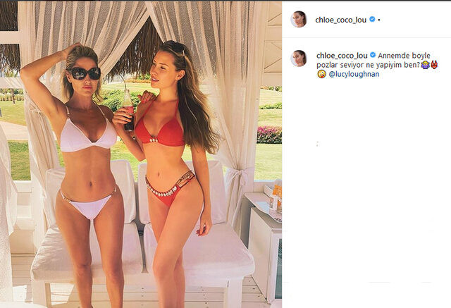 Chloe Loughnan'ın annesi ile bikinili fotoğrafı Instagram'ı salladı - Resim: 1