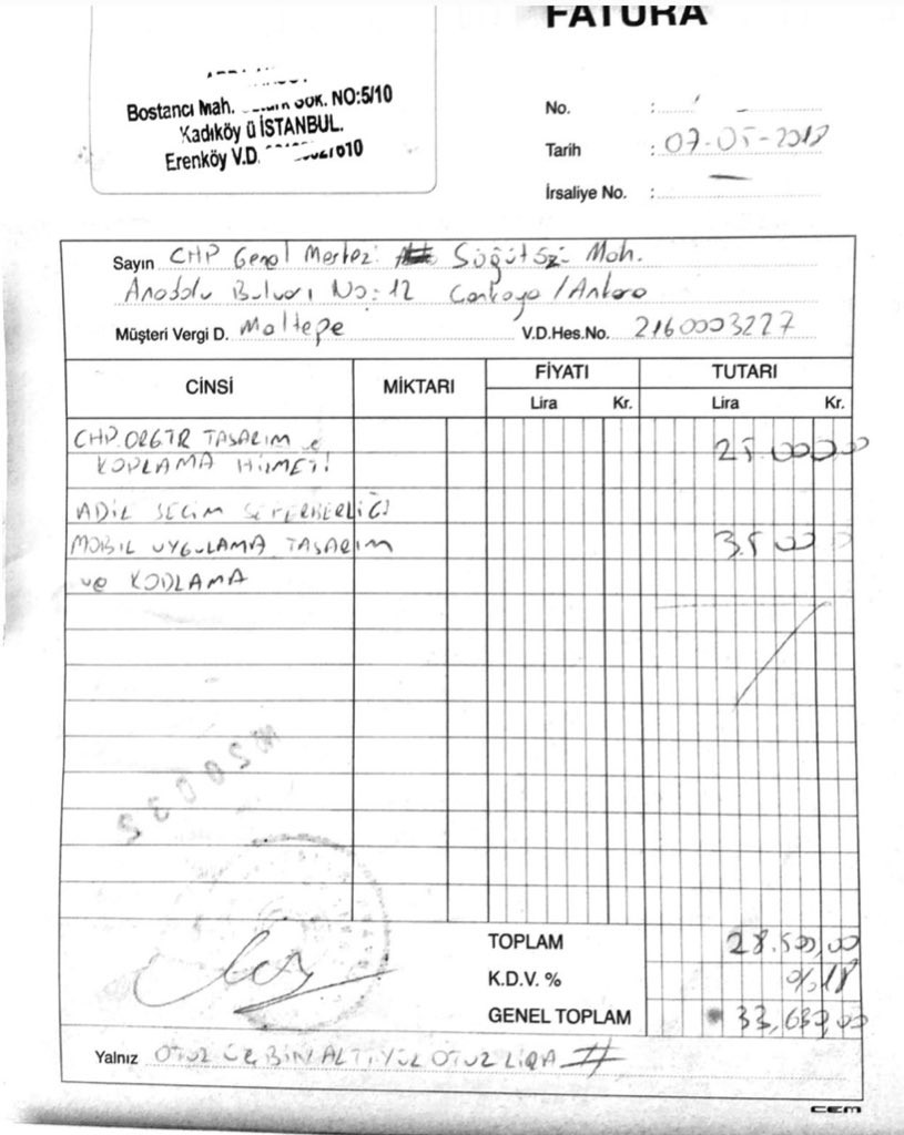 CHP'de tartışma yaratan faturalar ortaya çıktı - Resim: 1