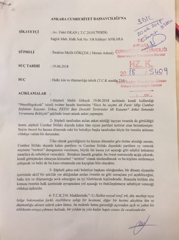 CHP'den Melih Gökçek'in terörist anketine suç duyurusu - Resim: 2