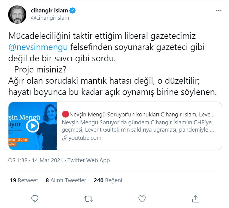 Nevşin Mengü'nün O Sorusu Cihangir İslam'ı Çıldırttı - Resim: 1