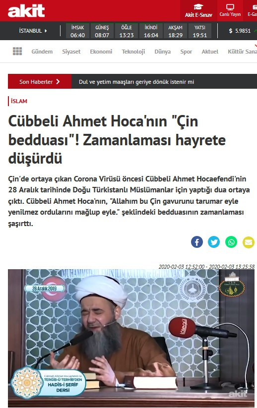 Çin'deki virüsün altında Cübbeli Ahmet mi var ? - Resim: 1