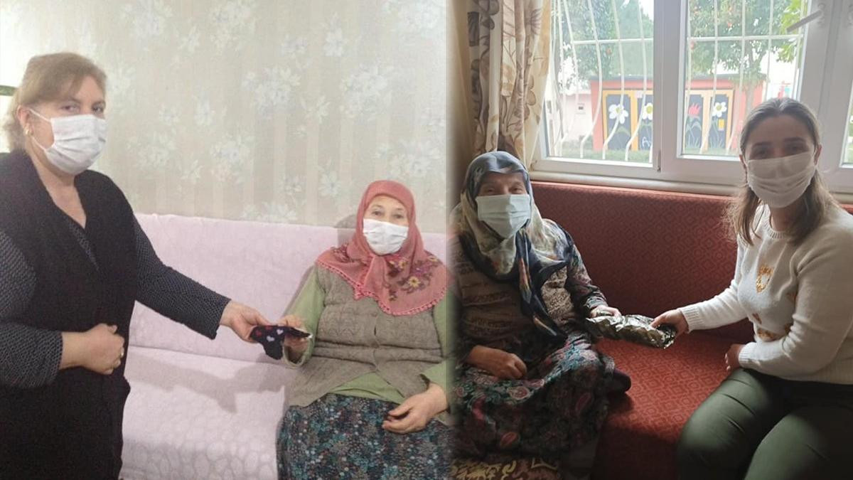 AKP'li Kadınlar Yoksullara Çorap Dağıtıp Poz Verdiler - Resim: 1
