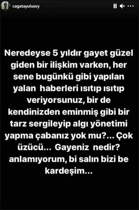 Çağatay Ulusoy'dan Serenay Sarıkaya İle Aşk Yaşıyor iddiasına Tepki - Resim: 1