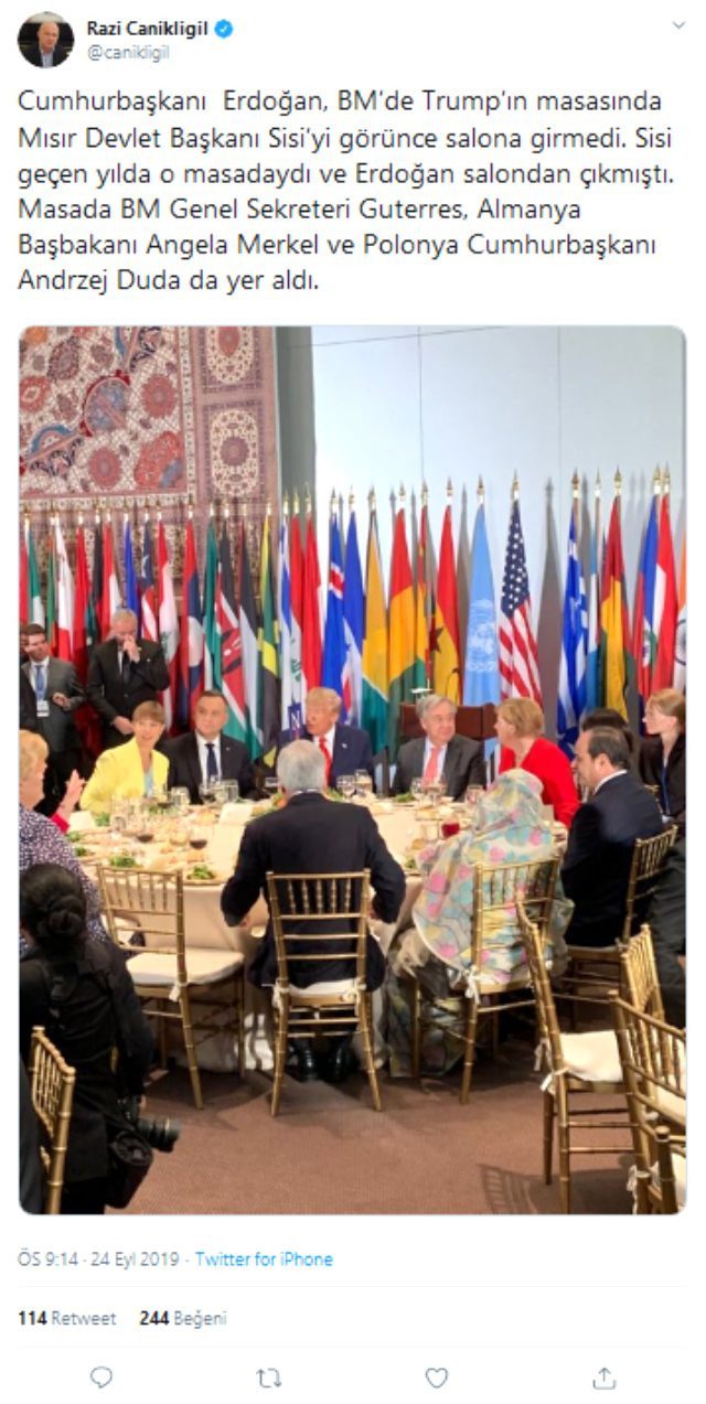 Erdoğan darbeci Sisi'yi görünce salona girmedi - Resim: 1