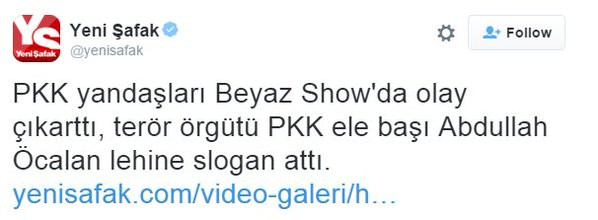 Yeni Şafak'tan büyük ayıp! Beyaz Show'a Öcalan montajı! - Resim: 1