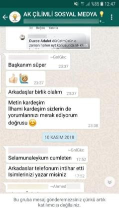 AK Partili kadın yönetici WhatsApp grubuna yanlışlıkla MHP'li Başkanı ekleyince... - Resim: 1