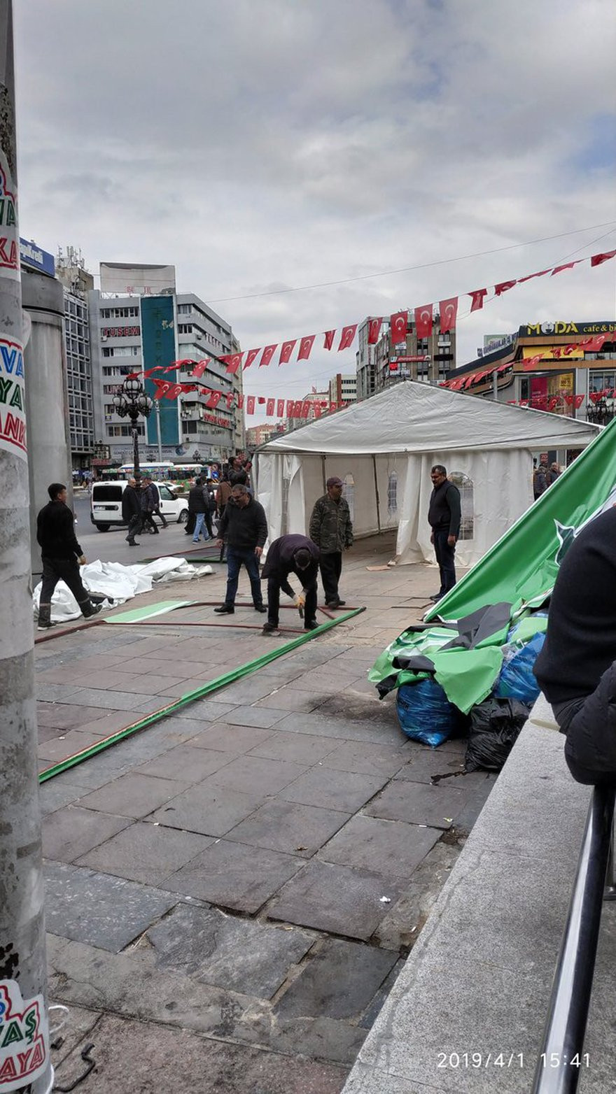 Ankara’da tanzim çadırları toplatılıyor - Resim: 1