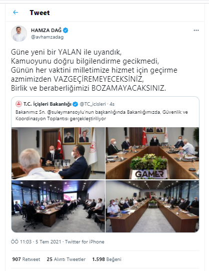 AKP'den Soylu'nun İstifa Ettiği İddialarına Yalanlama - Resim: 1