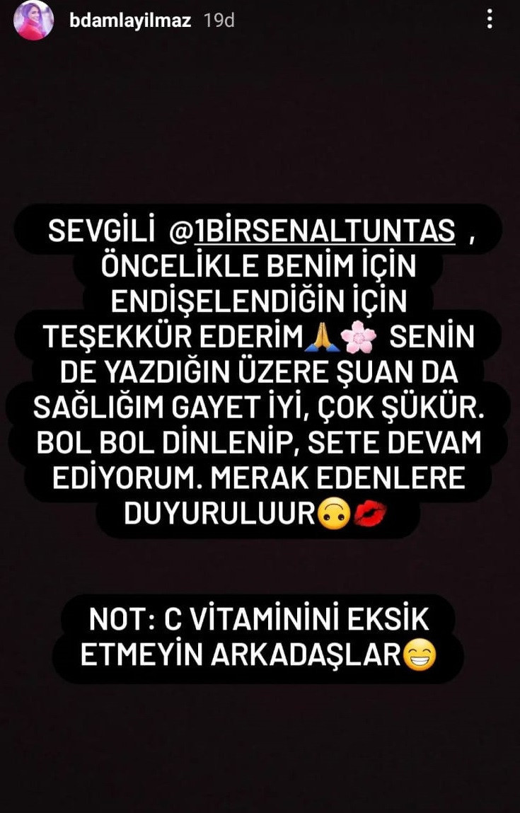 Yasak Elma'nın Kumru'su Biran Damla Yılmaz Koronavirüse Yakalandı - Resim: 1