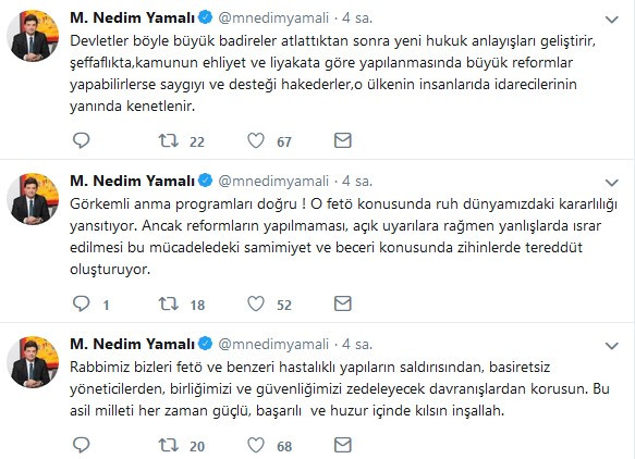 Davutoğlu ekibinden AKP’ye çok sert 15 Temmuz mesajları - Resim: 1