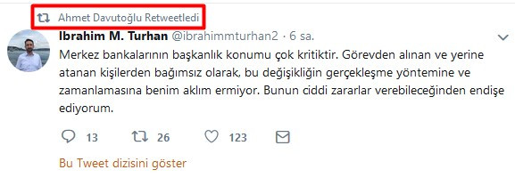 Davutoğlu ilk kez RT yaparak mesaj verdi - Resim: 1