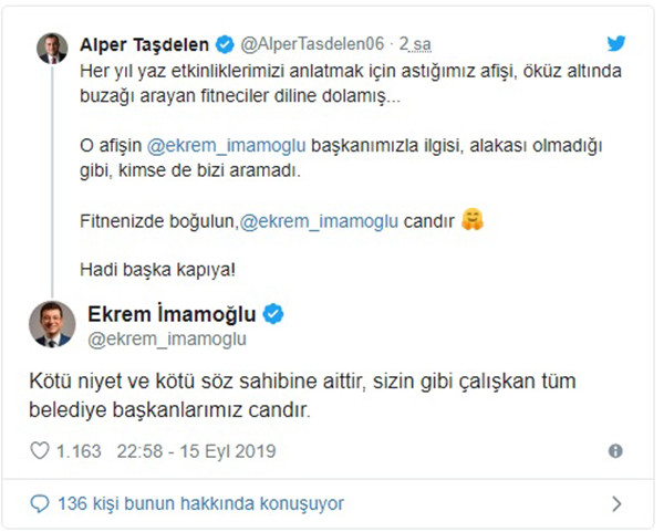 Taşdelen afiş haberine tepki gösterdi: Fitnenizde boğulun, İmamoğlu candır! - Resim: 1