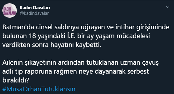 Sosyal medya tecavüz skandalına isyan etti: #MusaOrhanTutuklansın - Resim: 3