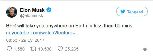 Uçak yerine roket geliyor: Elon Musk'ın projesiyle İstanbul-New York arası 24 dakikaya düşecek - Resim: 1
