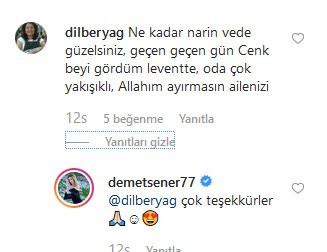Demet Şener istenmeyen gelin açıklamasına tepkisini, yorumlara verdiği yanıtla gösterdi - Resim: 1