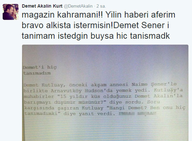 Renkli Sayfalar'daki Demet Şener yorumu Demet Akalın'ı kızdırdı - Resim: 2