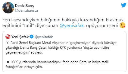 İYİ Parti Grubunda Konuşan Öğrenci'den Yeni Şafak'a: Tatil Değil Erasmus... - Resim: 2