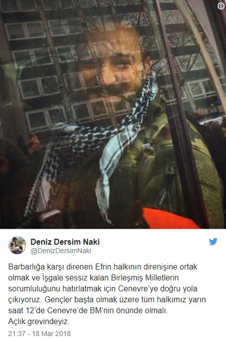 Deniz Naki, BM önünde açlık grevine başlıyor - Resim: 1