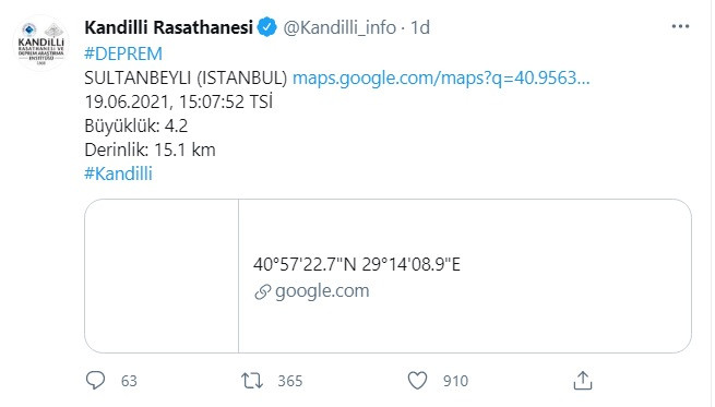 Son Dakika: İstanbul'da 4.2'lik Bir Deprem Meydana Geldi - Resim: 1