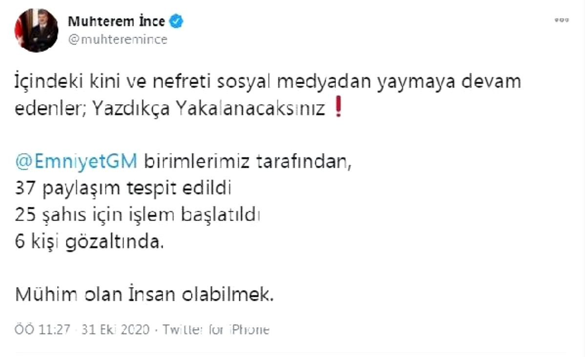 Adalet Bakanı Gül'den İzmir'e hakaret eden alçaklara tepki - Resim: 1
