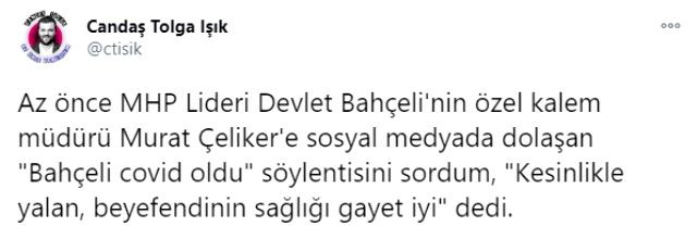 Bahçeli koronaya mı yakalandı? Flaş açıklama - Resim: 1