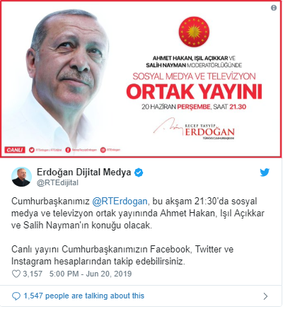 Erdoğan'dan 23 Haziran öncesi ortak yayın hamlesi! - Resim: 1
