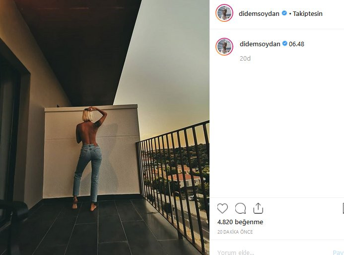 Didem Soydan’dan üstsüz paylaşım - Resim: 1