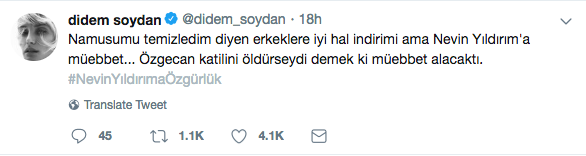Didem Soydan: Demek ki Özgecan katilini öldürseydi müebbet alacaktı - Resim: 1