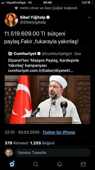 Diyanet İşleri Başkanı Ali Erbaş'ın bir maaş bağışlaması eleştirildi - Resim: 2