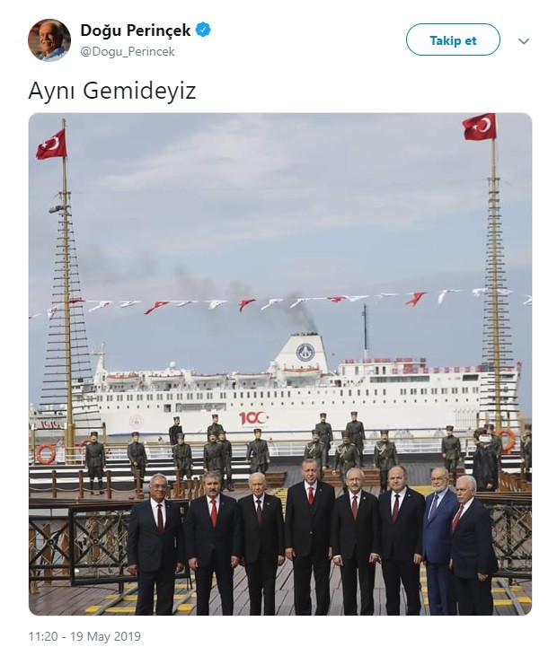 Doğu Perinçek'ten dikkat çeken paylaşım: Aynı Gemideyiz - Resim: 1