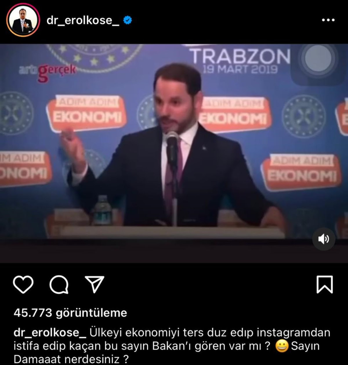 Erol Köse'den Berat Albayrak'a Gönderme: Damat Neredesin La? - Resim: 2