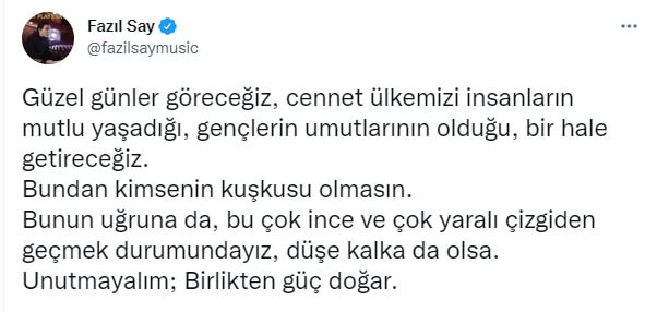 Fazil Say'dan MHP'nin Tehdidine Yanıt: Güzel Günler Göreceğiz - Resim: 2