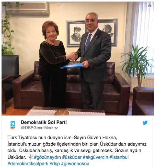 Yaprak Dökümü'nün Hayriye Hanım'ı Güven Hokna DSP Üsküdar adayı oldu - Resim: 2