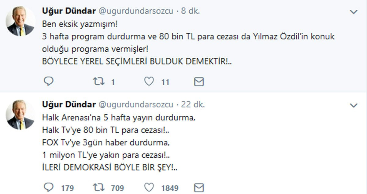 Uğur Dündar'dan ceza tepkisi: İleri demokrasi böyle bir şey - Resim: 1