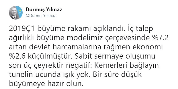 Eski Merkez Bankası Başkanı Yılmaz: Kemerleri bağlayın tünelin ucunda ışık yok - Resim: 1