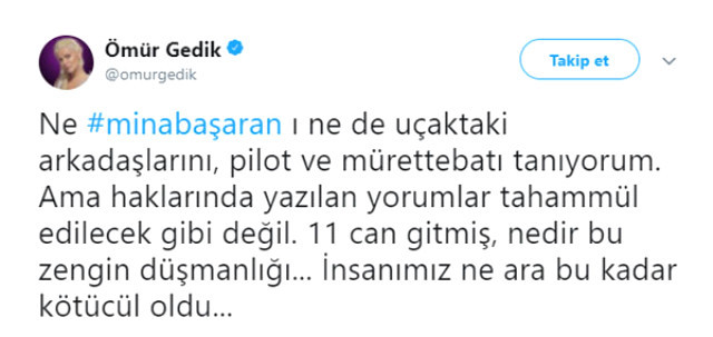 Mina Başaran'ın ölümüyle ilgili çirkin yorumlar Ömür Gedik'i isyan ettirdi - Resim: 1