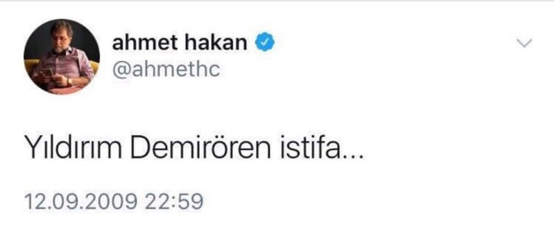 Ahmet Hakan'ın Yıldırım Demirören'le ilgili Tweet'i alay konusu oldu! - Resim: 1