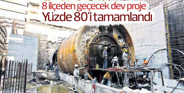 Mecidiyeköy-Mahmutbey Metro hattının yüzde 80'i tamamlandı - Resim: 1