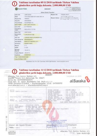 Ensar Vakfı'ndan, şartlı bağışın TURKEN'e iletilmediği iddialarına yanıtt - Resim: 1