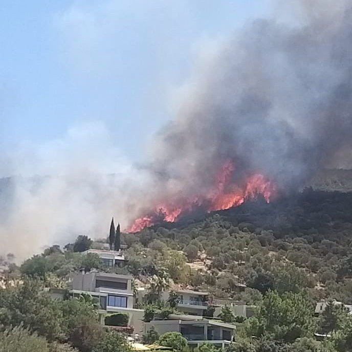 Bodrum Umurça'da Yeni Yangın! Evler Boşaltılıyor - Resim: 1